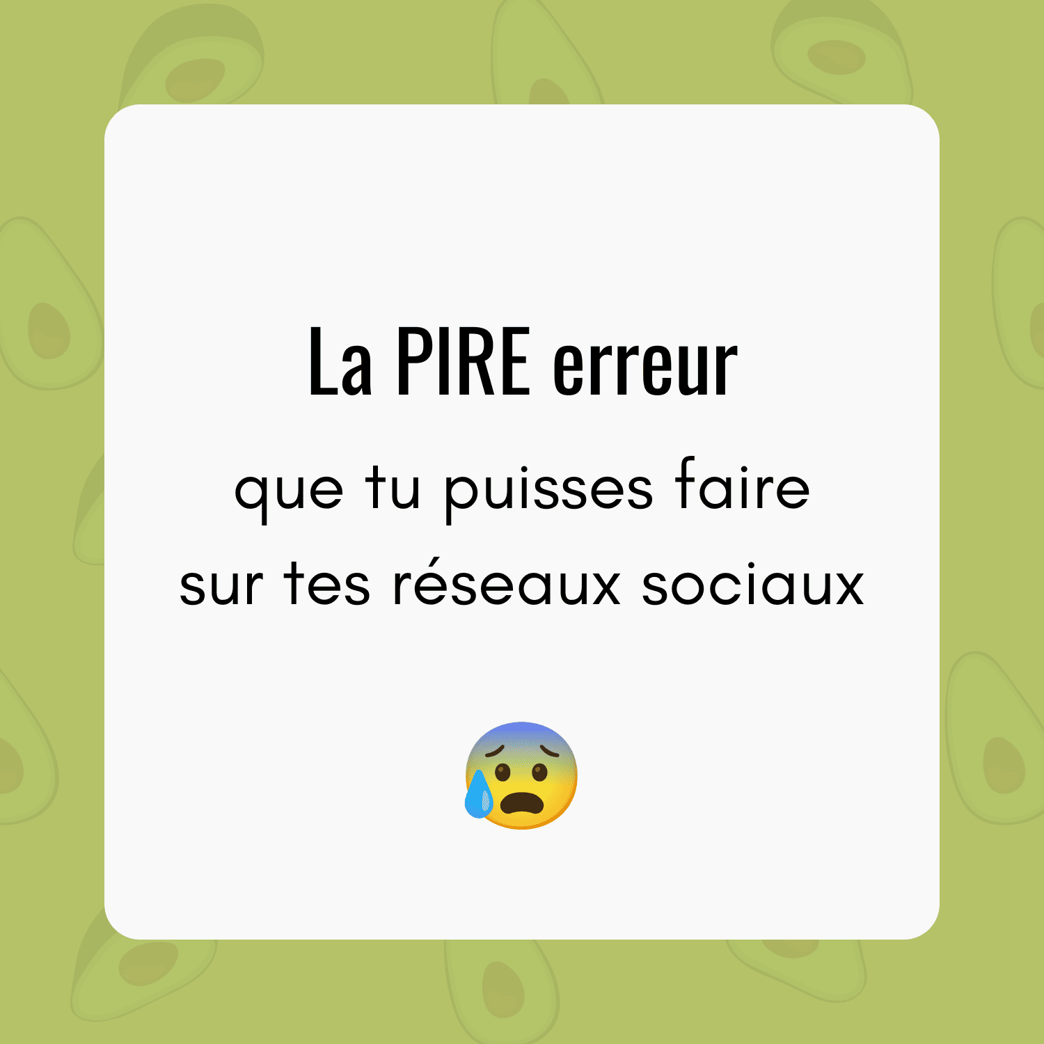 Image du post La pire erreur que tu puisses faire sur tes réseaux sociaux